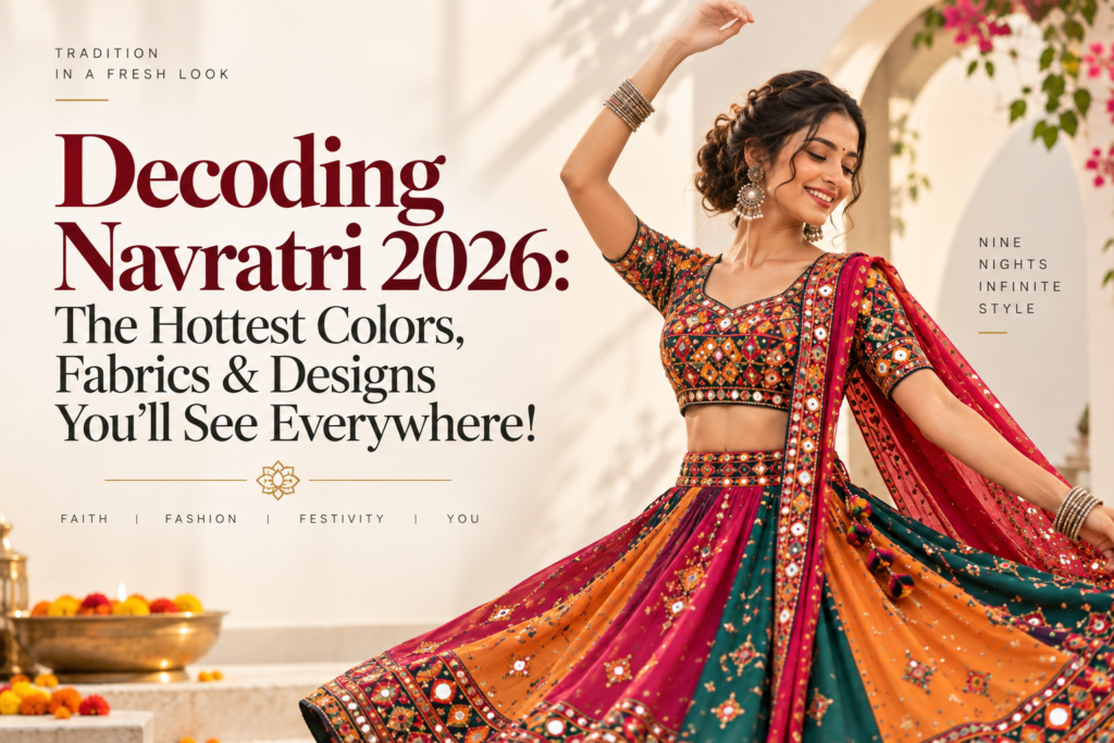 Decoding Navratri 2026: The Hottest Colors, Fabrics & Designs You'll See Everywhere! navratri 2026