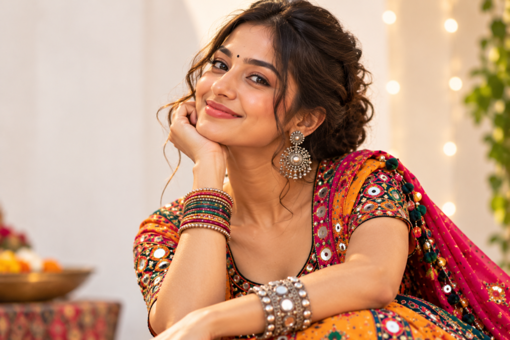 Budget-Friendly Navratri Fashion: How to Look Stunning Without Breaking the Bank in 2026 navratri look (2)