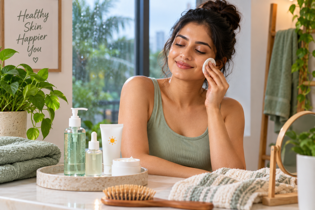 Humid Weather Skincare Tips: Sweat, Breakouts and Heat Rash rainy day skincare ritual