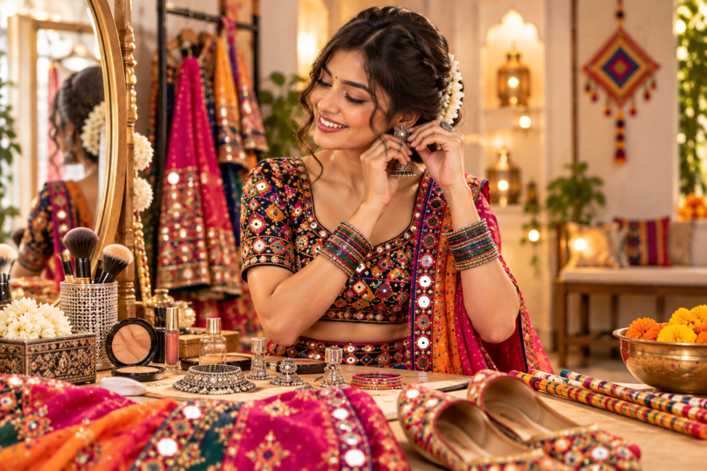 Mastering Your Garba Look: A Step-by-Step Guide to Styling Your Navratri Outfit navratri look